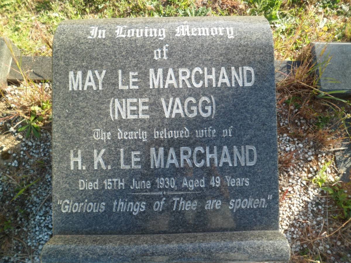 MARCHAND May, Le nee VAGG -1930