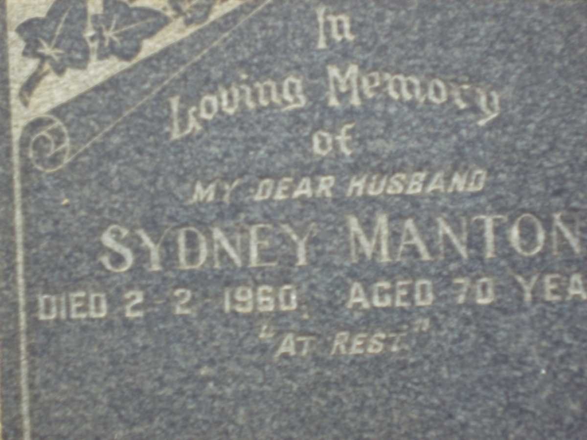 MANTON Sydney -1960