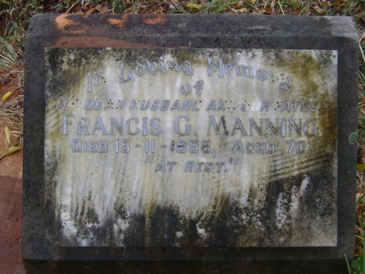 MANNING Francis G. -1958