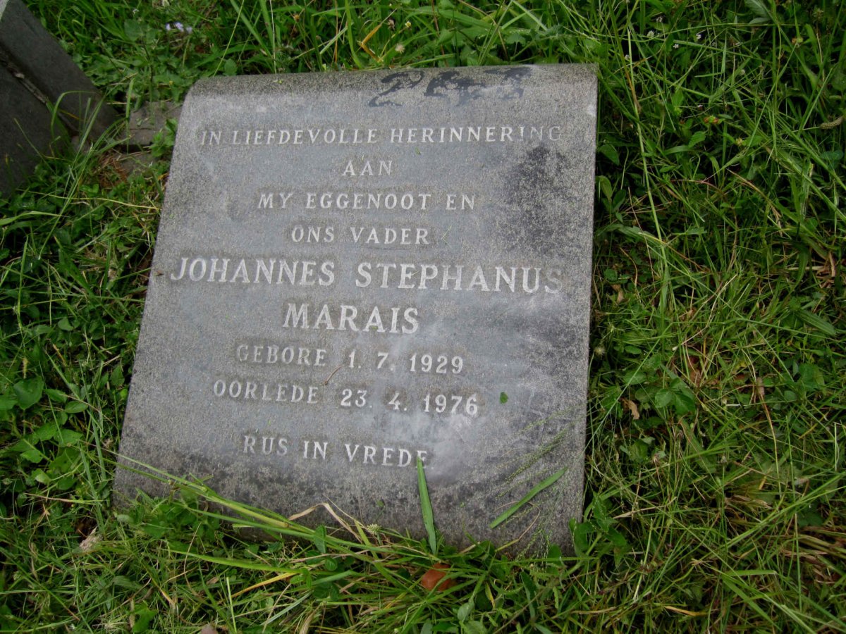 MARAIS Johannes Stephanus 1929-1976