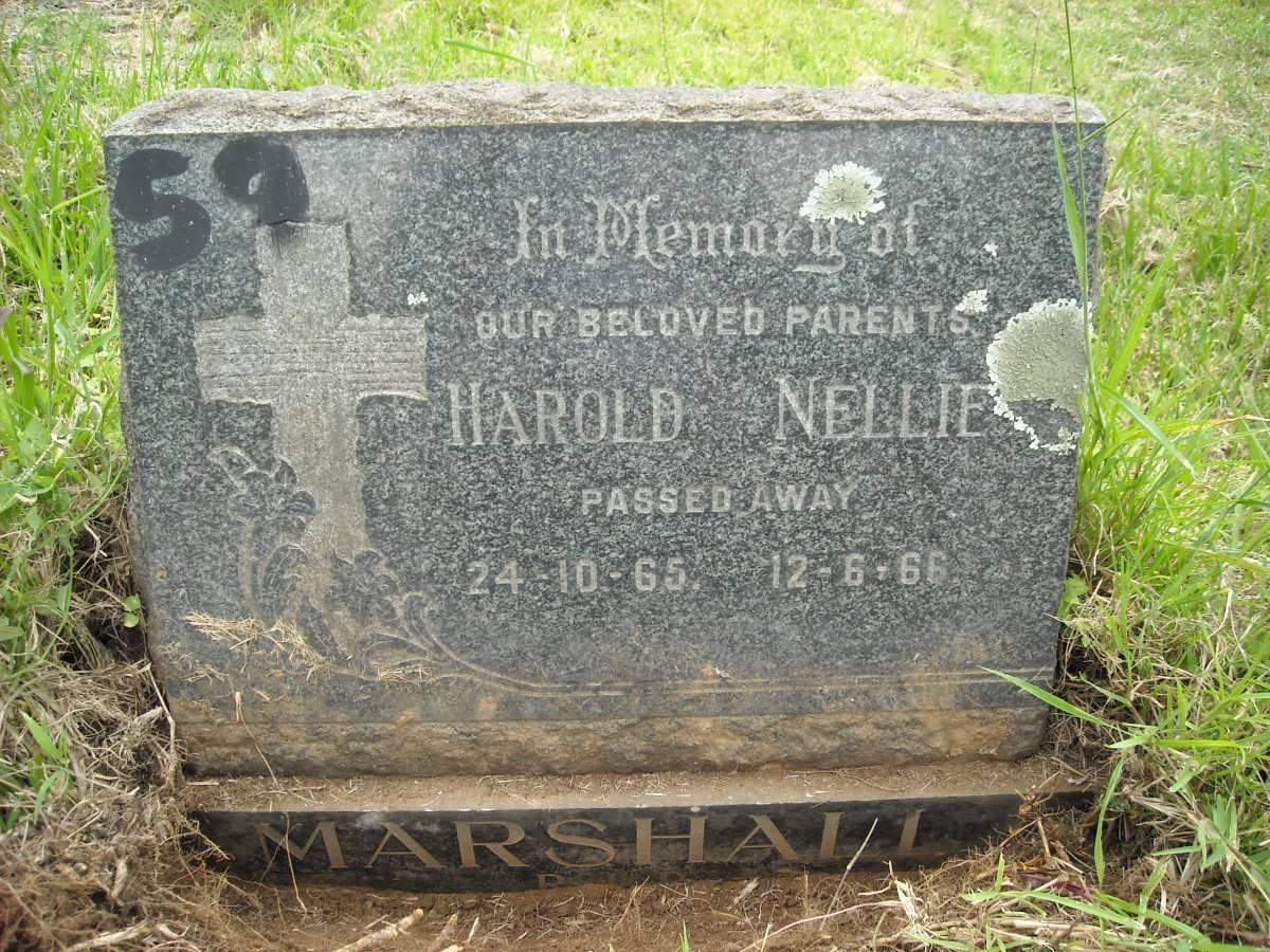 MARSHALL Harold -1965 &amp; Nellie -1966