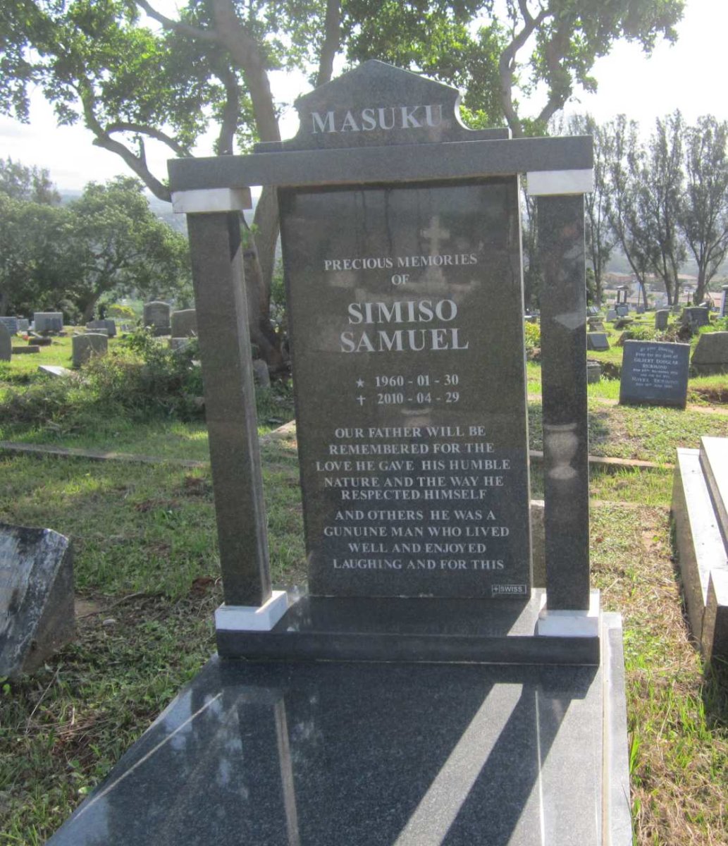 MASUKU Simiso Samuel 1960-2010