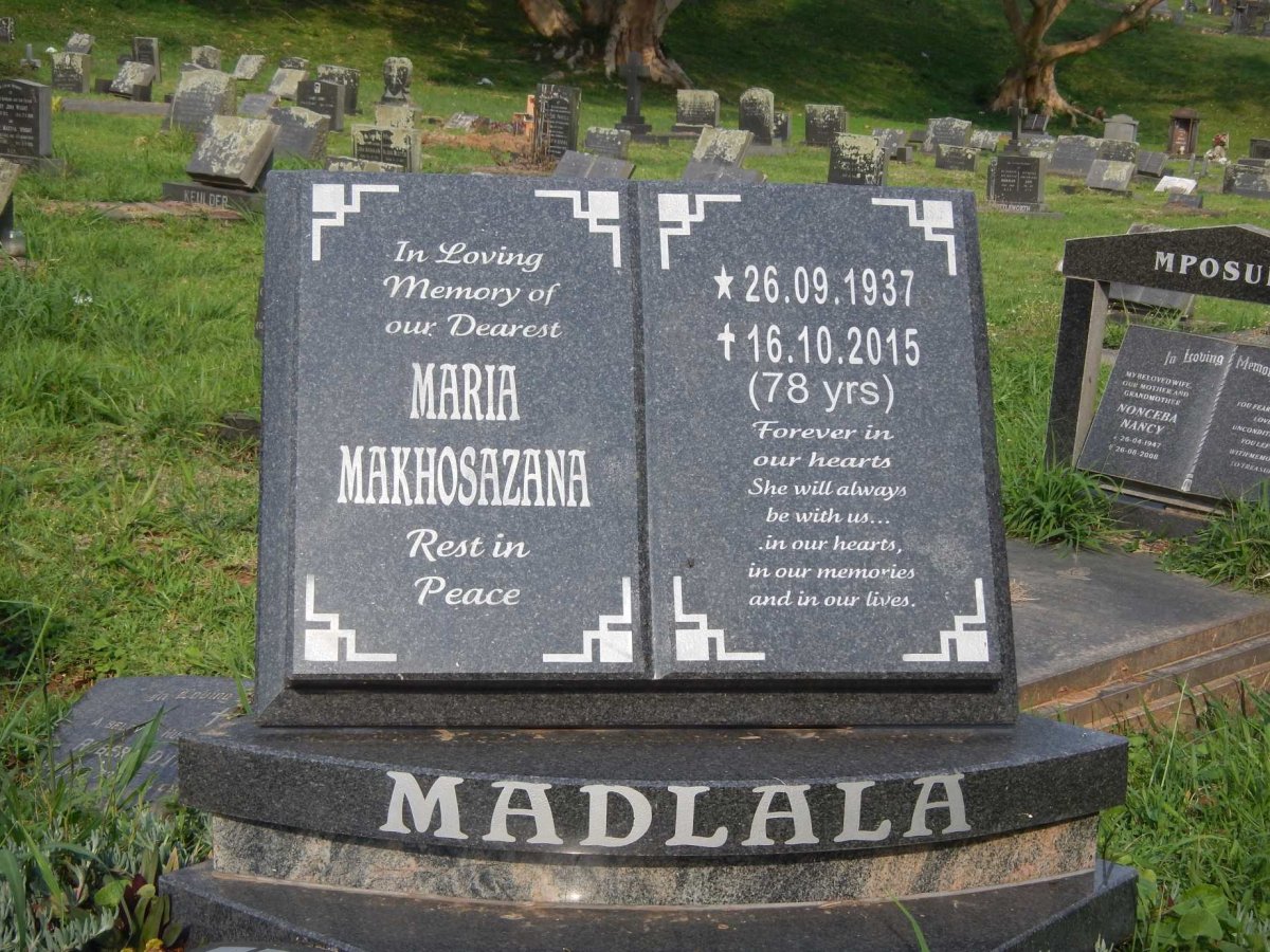 MADLALA Maria Makhosazana 1937-2015