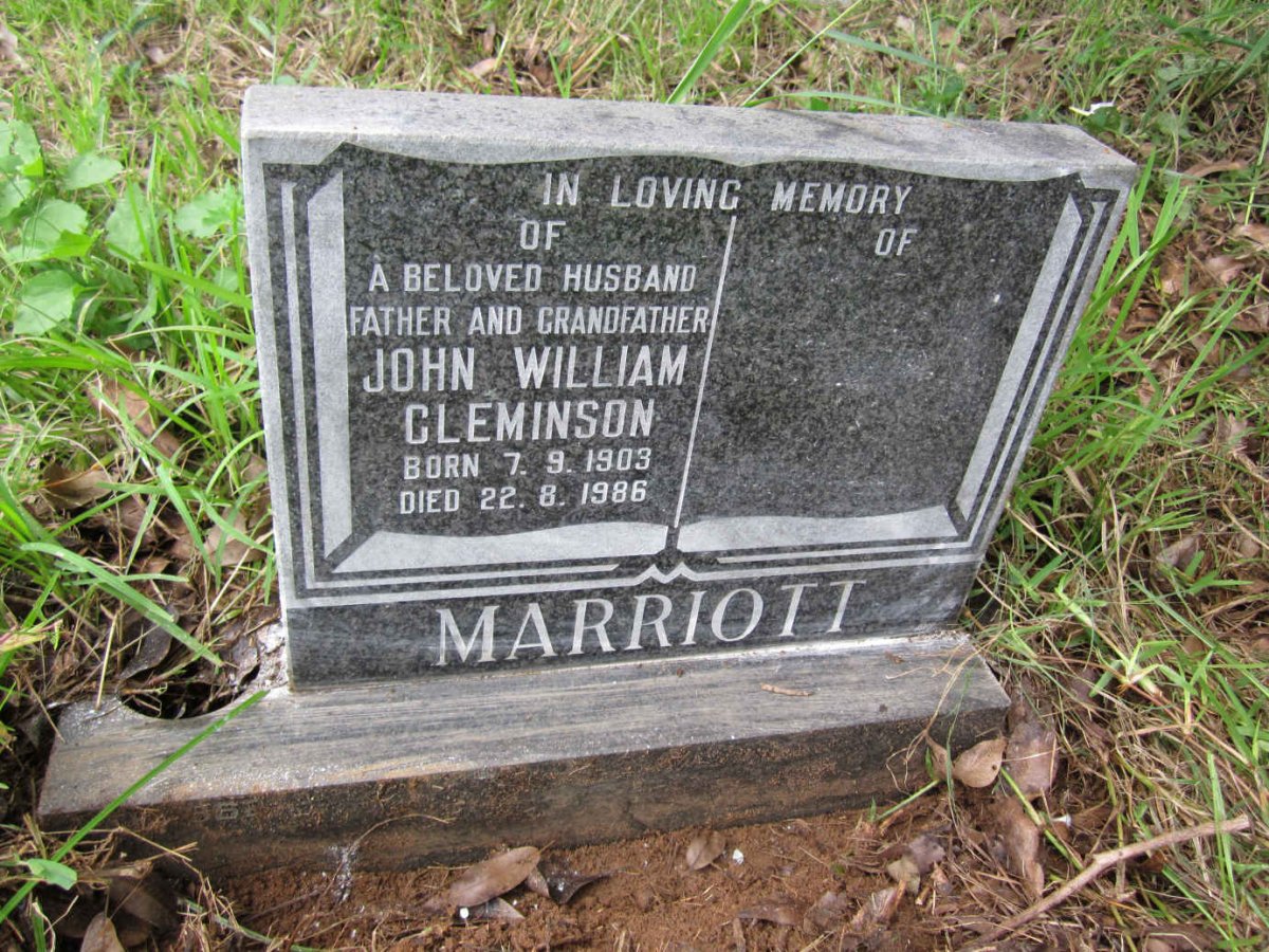 MARRIOTT John William Cleminson 1909-1986