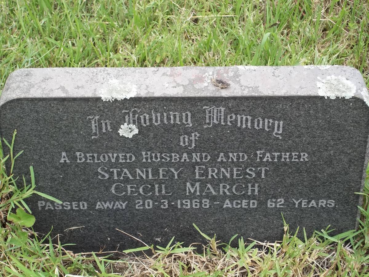 MARCH Stanley Ernest Cecil -1968