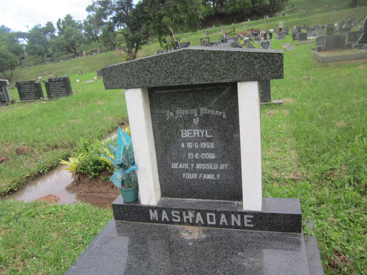 MASHADANE Beryl 1959-2001