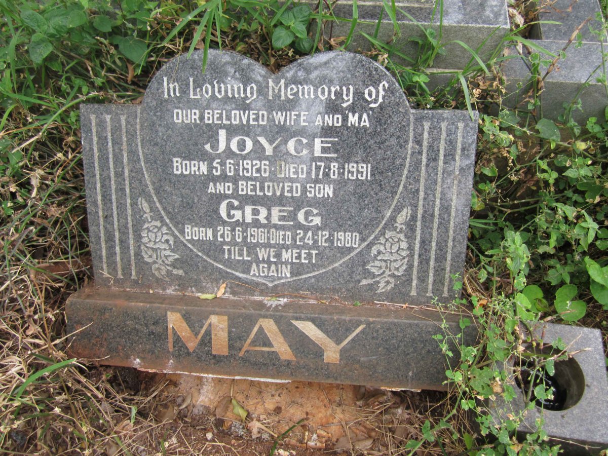 MAY Joyce 1926-1991 :: MAY Greg 1961-1980