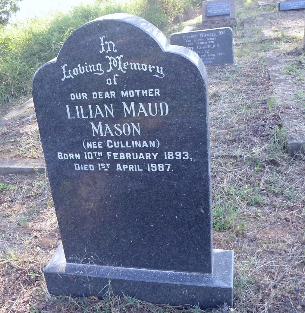 MASON Lilian Maud nee CULLINAN 1893-1987
