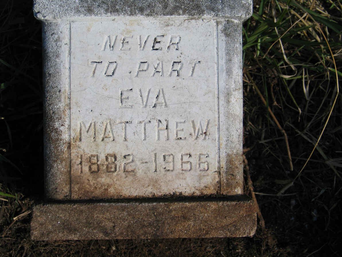 MATTHEW Eva 1882-1966
