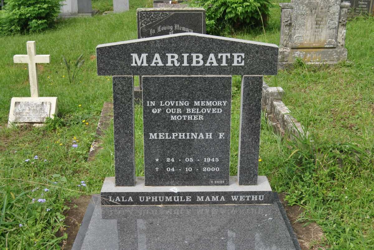MARIBATE Melphinah F. 1945-2000