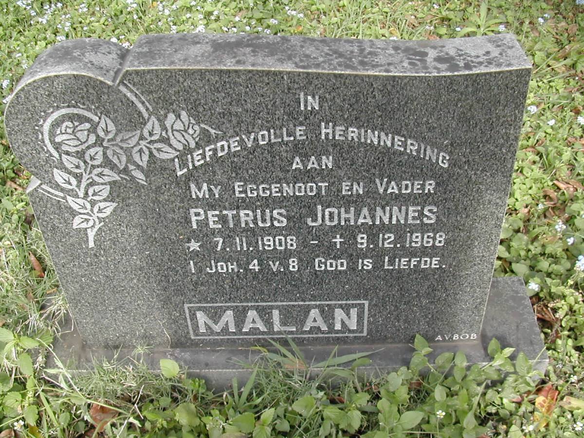 MALAN Petrus Johannes 1908-1968