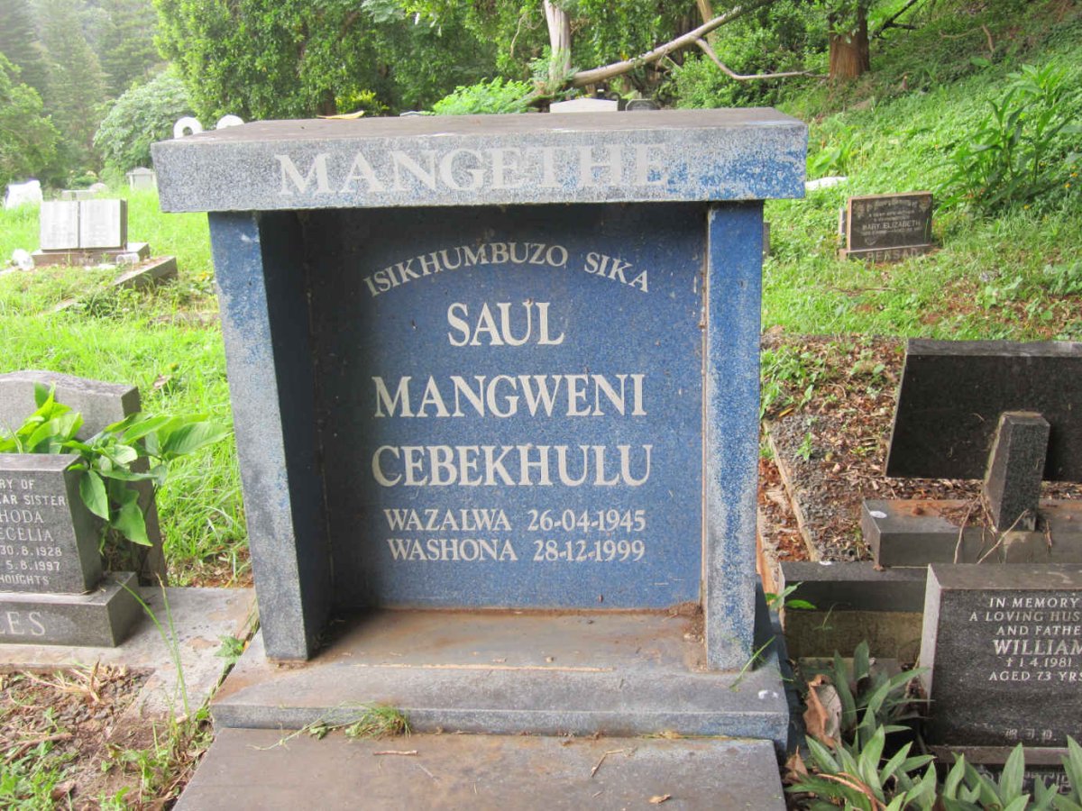 MANGETHE Saul Mangweni Cebekhulu 1945-1999