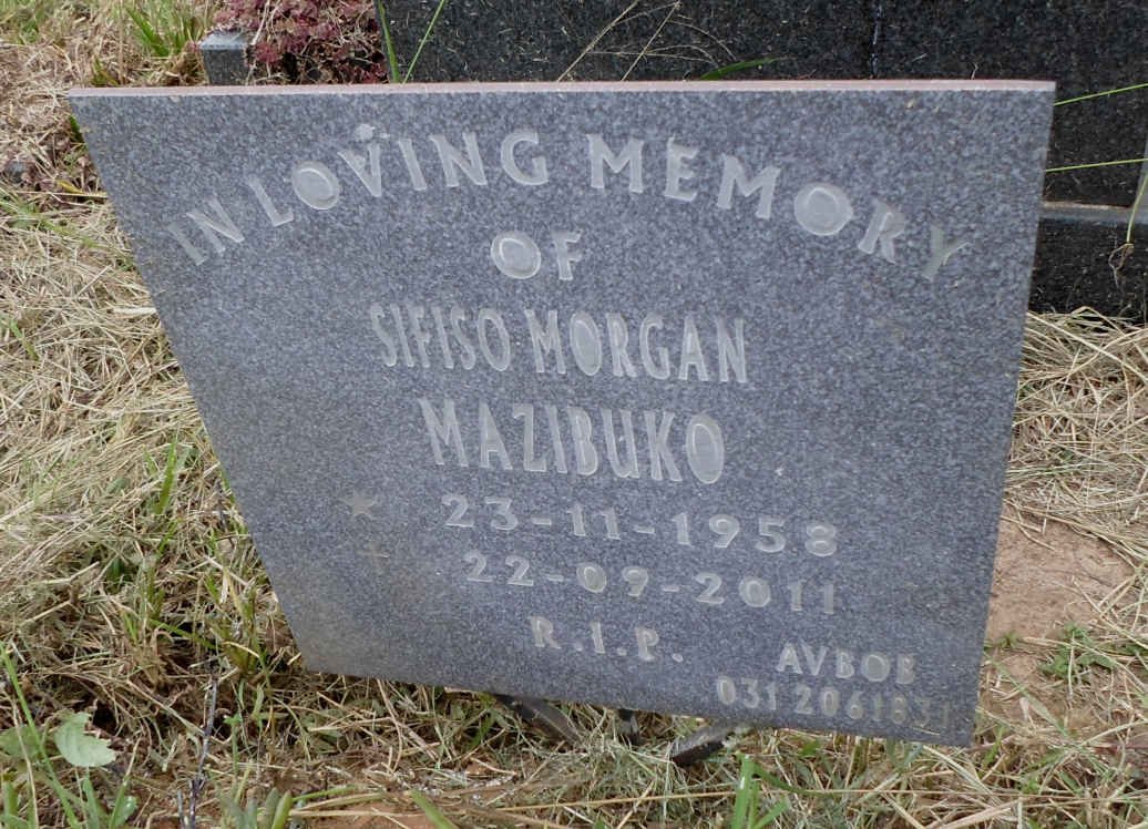 MAZIBUKO Sifiso Morgan 1958-2011