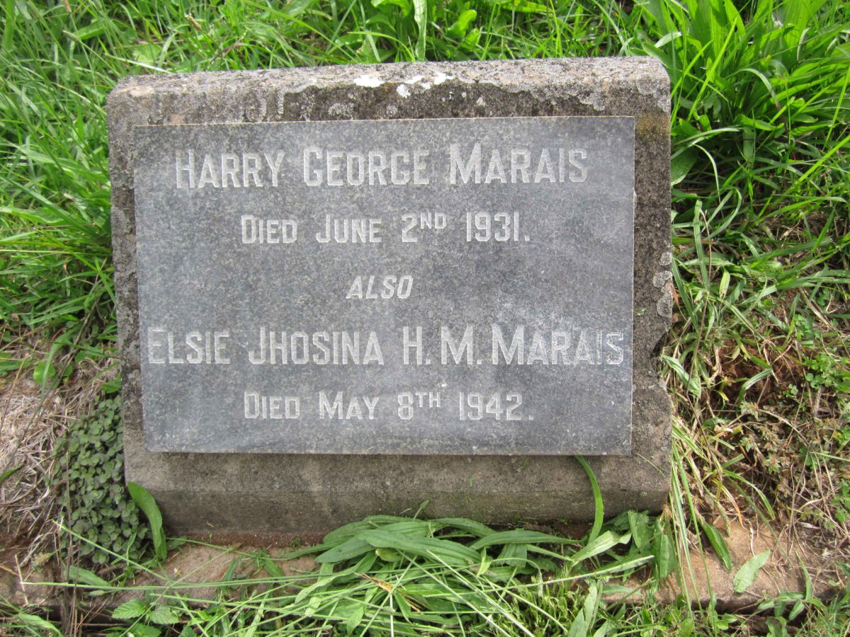 MARAIS Harry George -1931 :: MARAIS Elsie Jhosina H.M. -1942