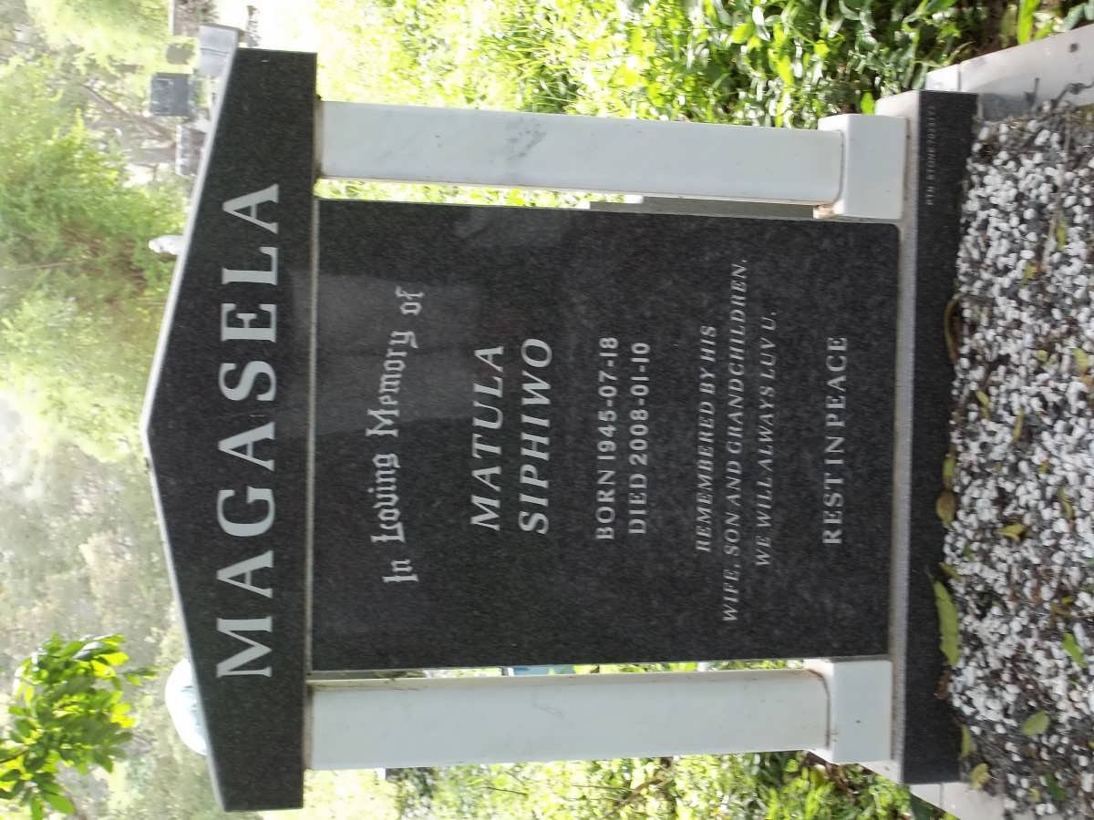 MAGASELA Matula Siphiwo 1945-2008