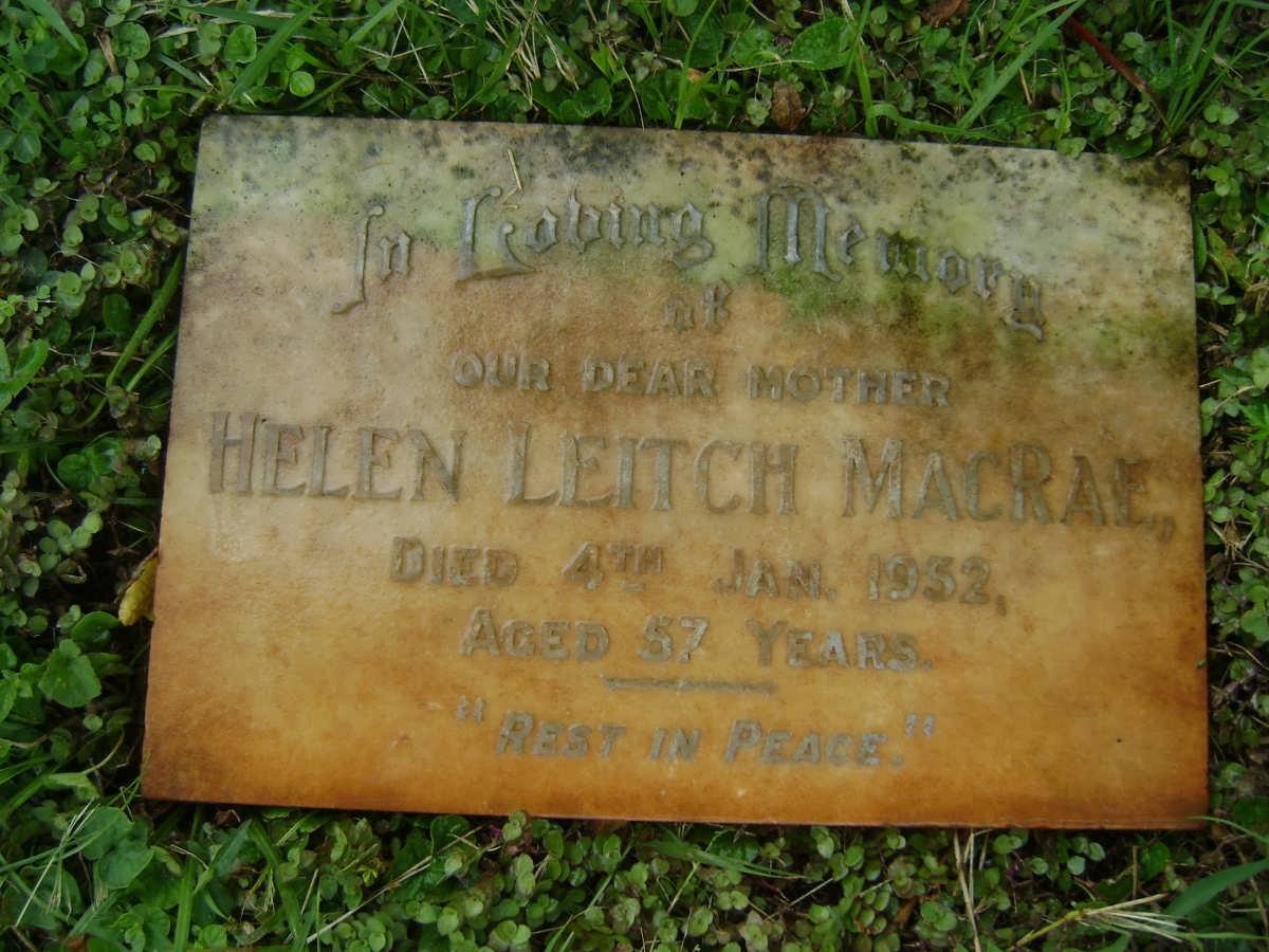 MACRAE Helen Leitch -1952