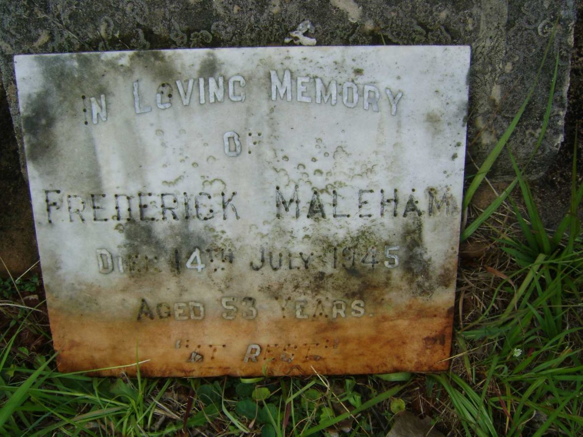 MALEHAM Frederick -1945