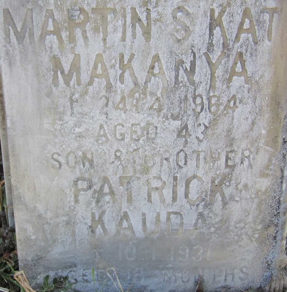 MAKANYA Martin S Kat -1964 :: KAUDA Patrick -1931