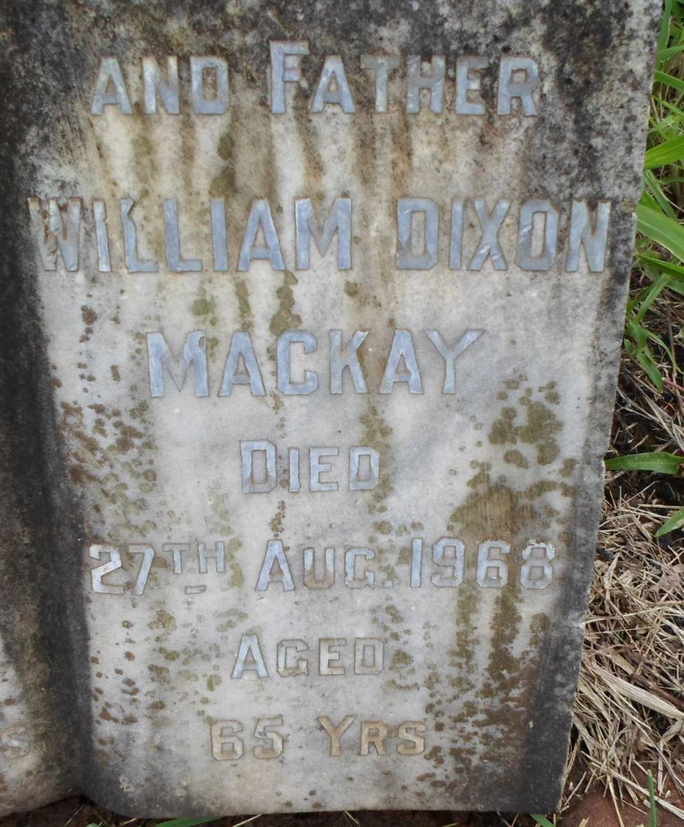 MACKAY William Dixon -1968 :: MACKAY Ann -1943