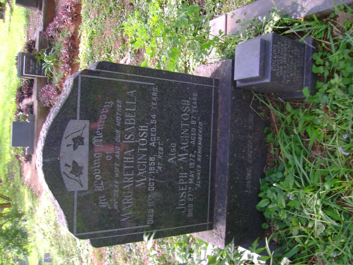 MACINTOSH Margaretha Isabella -1958 :: MACINTOSH Joseph -1972