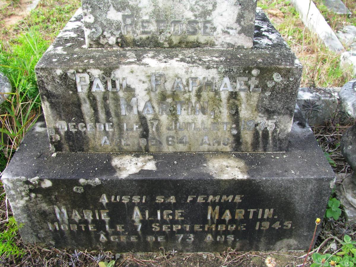 MARTIN Paul Raphael -1935 &amp; Marie Alice -1945