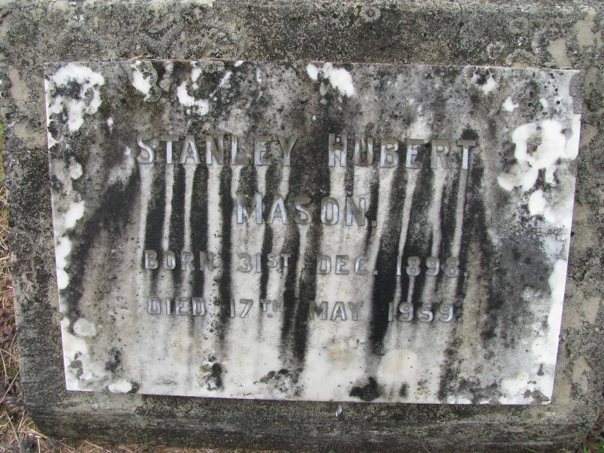MASON Stanley Hubert 1898-1959