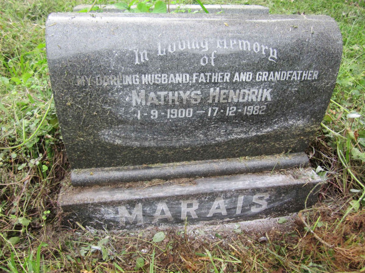MARAIS Mathys Hendrik 1900-1982