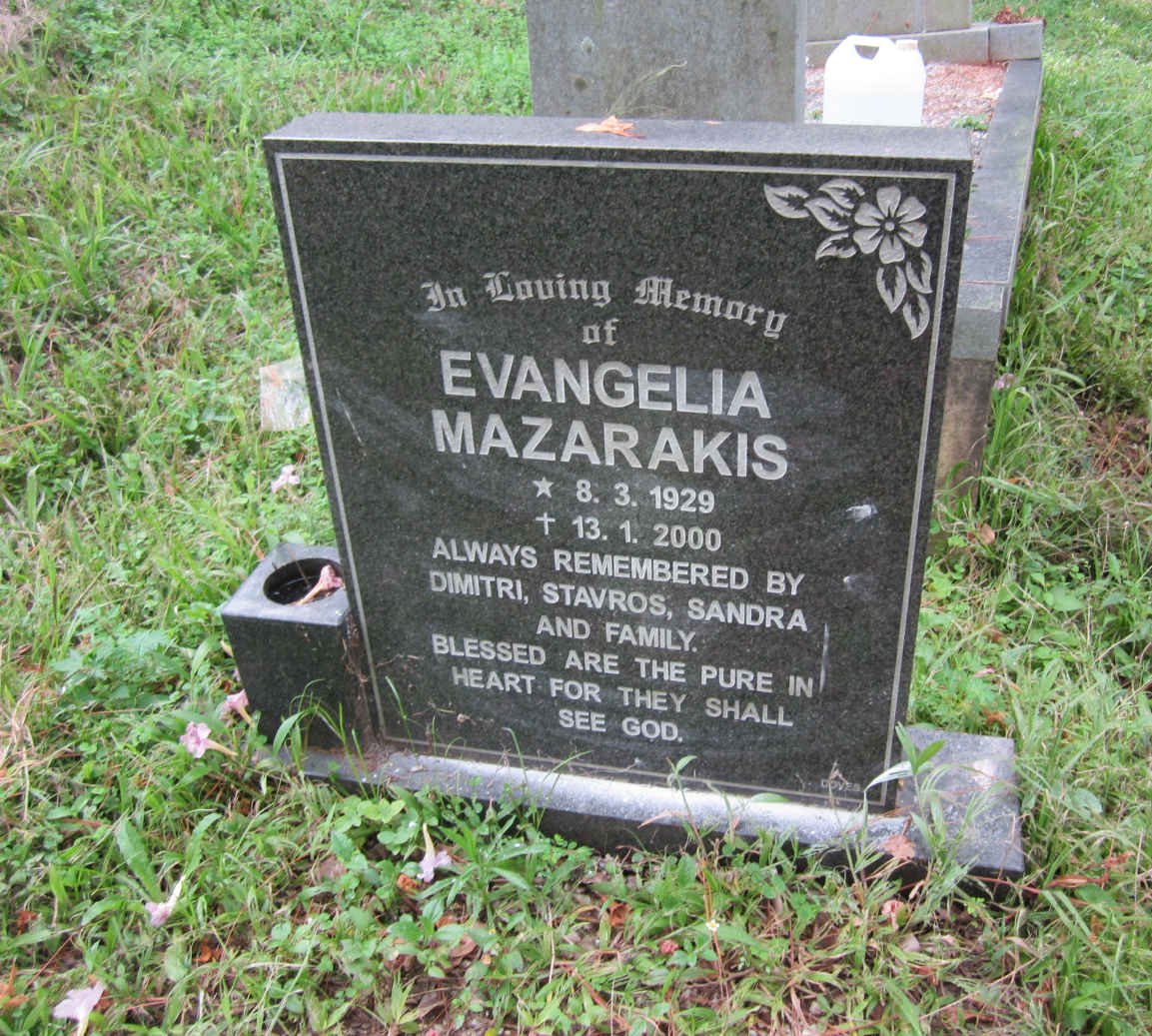 MAZARAKIS Evangelia 1929-2000