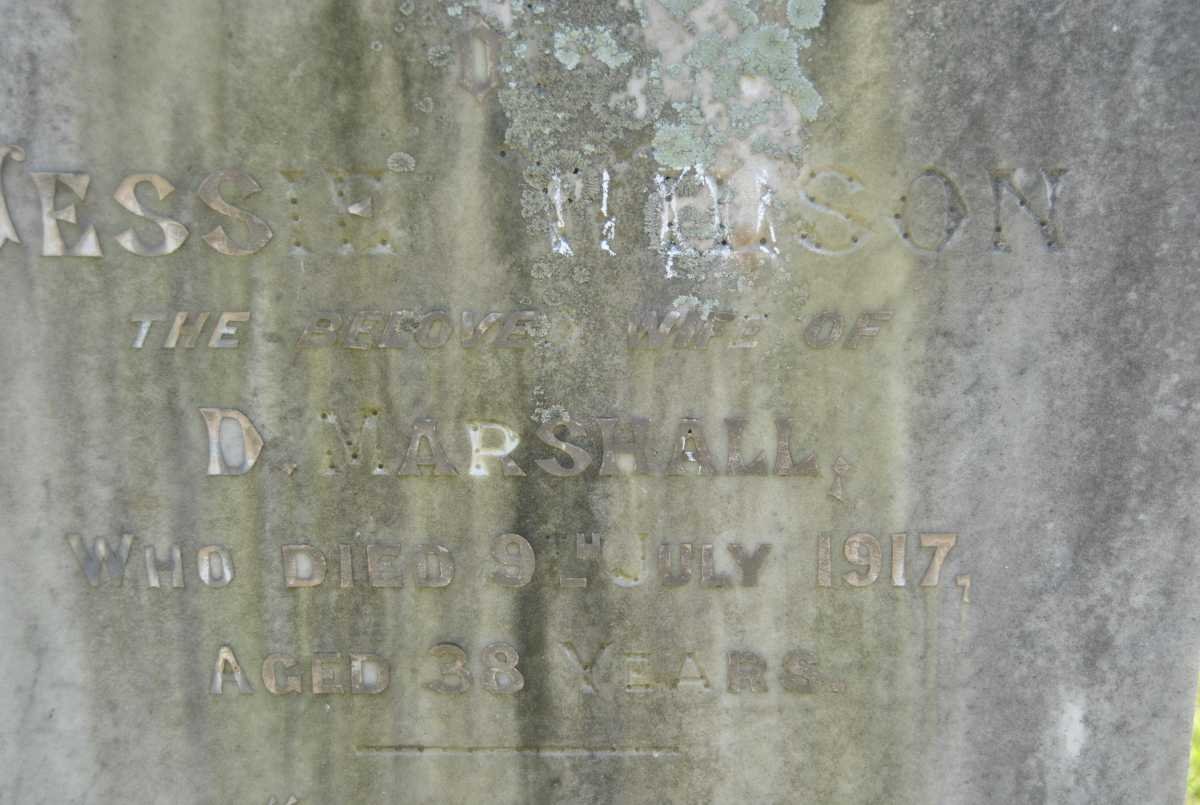 MARSHALL Jessie Wilson -1917