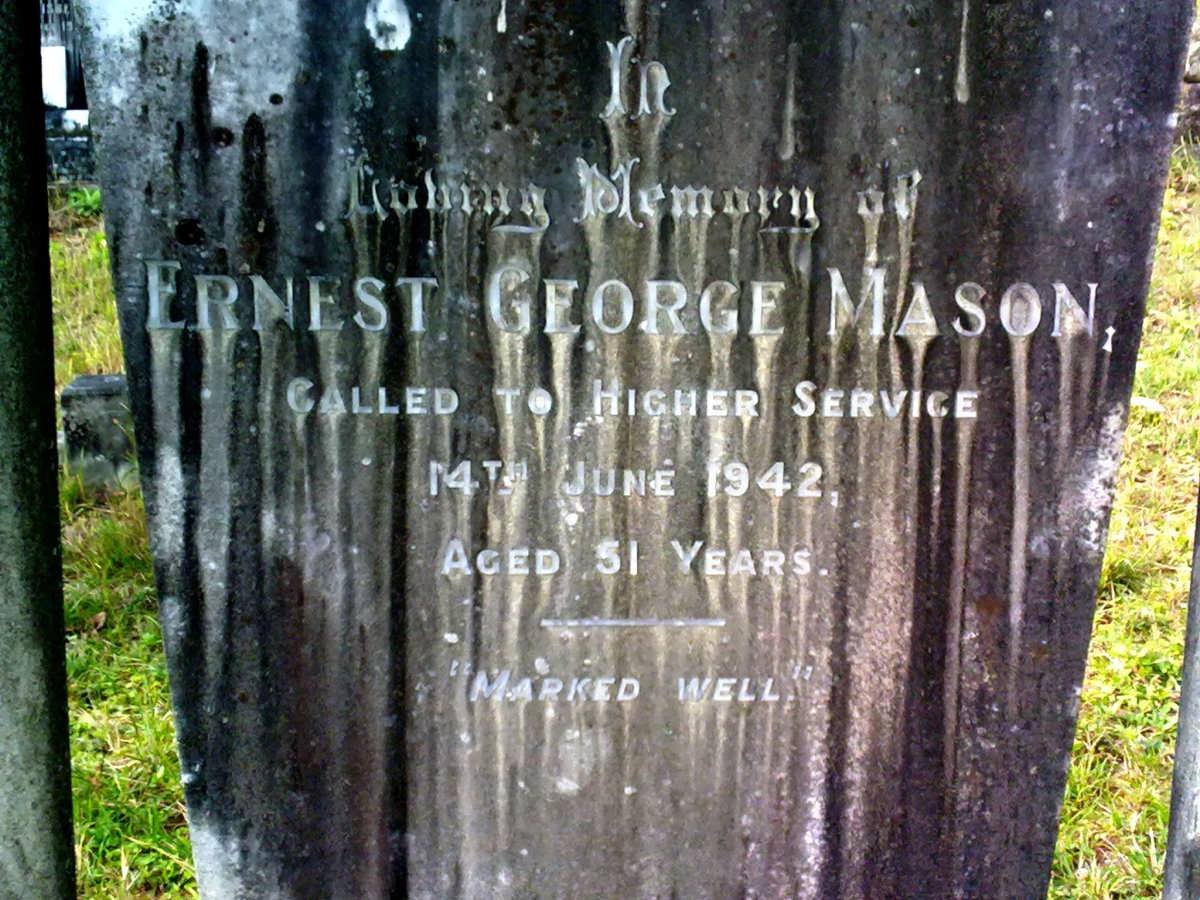 MASON Ernest George -1942