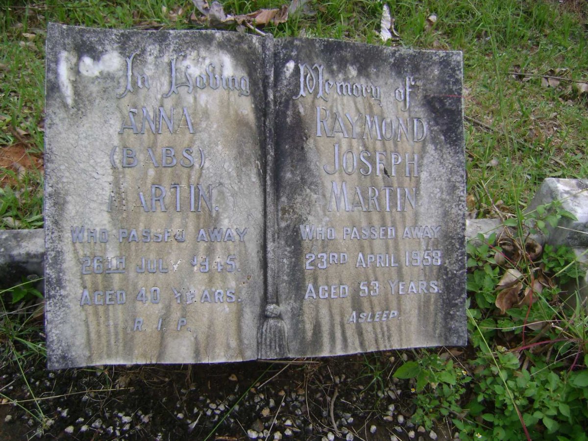 MARTIN Raymond Joseph -1958 &amp; Anna -1945