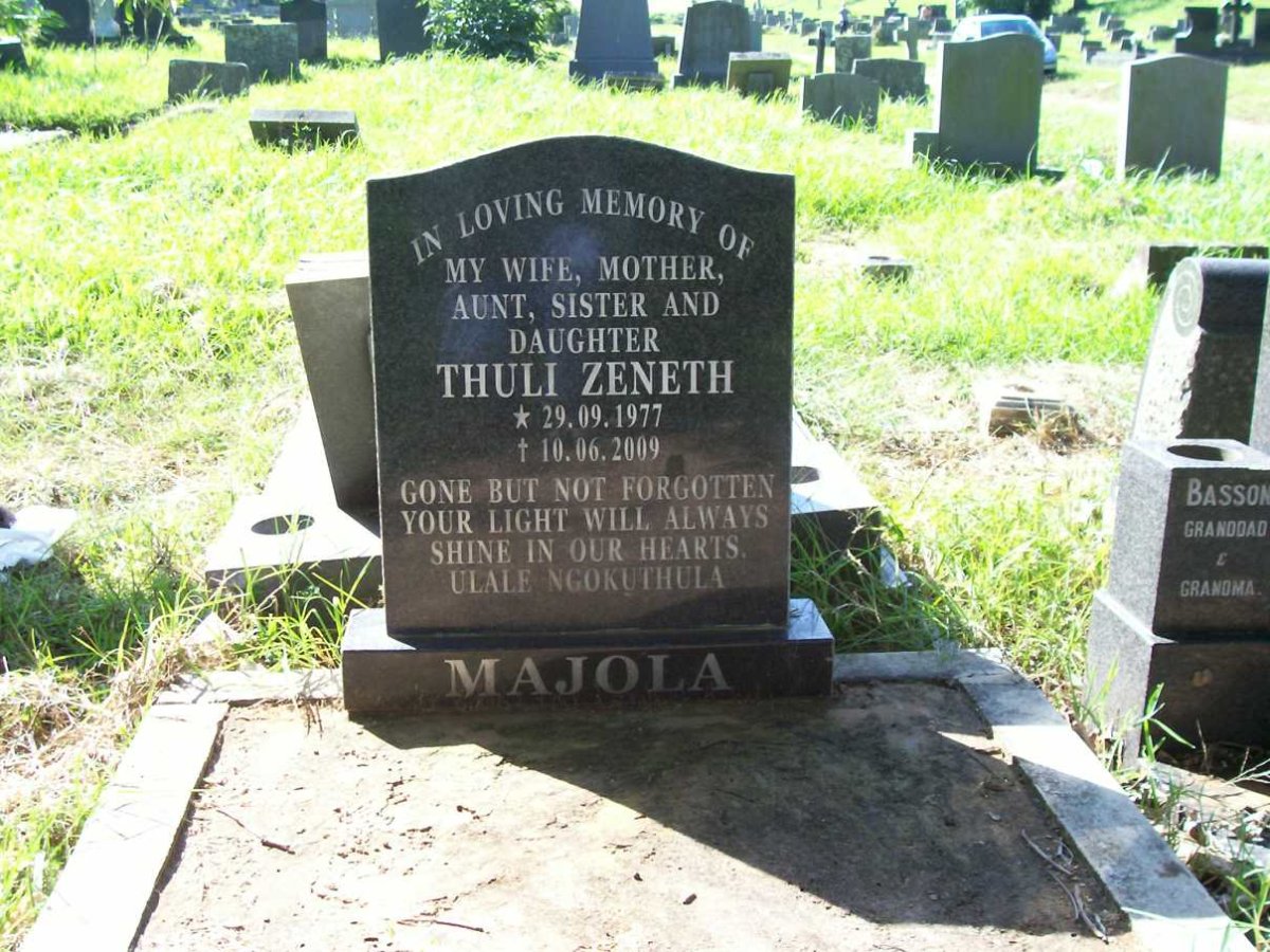 MAJOLA Thuli Zeneth 1977-2009