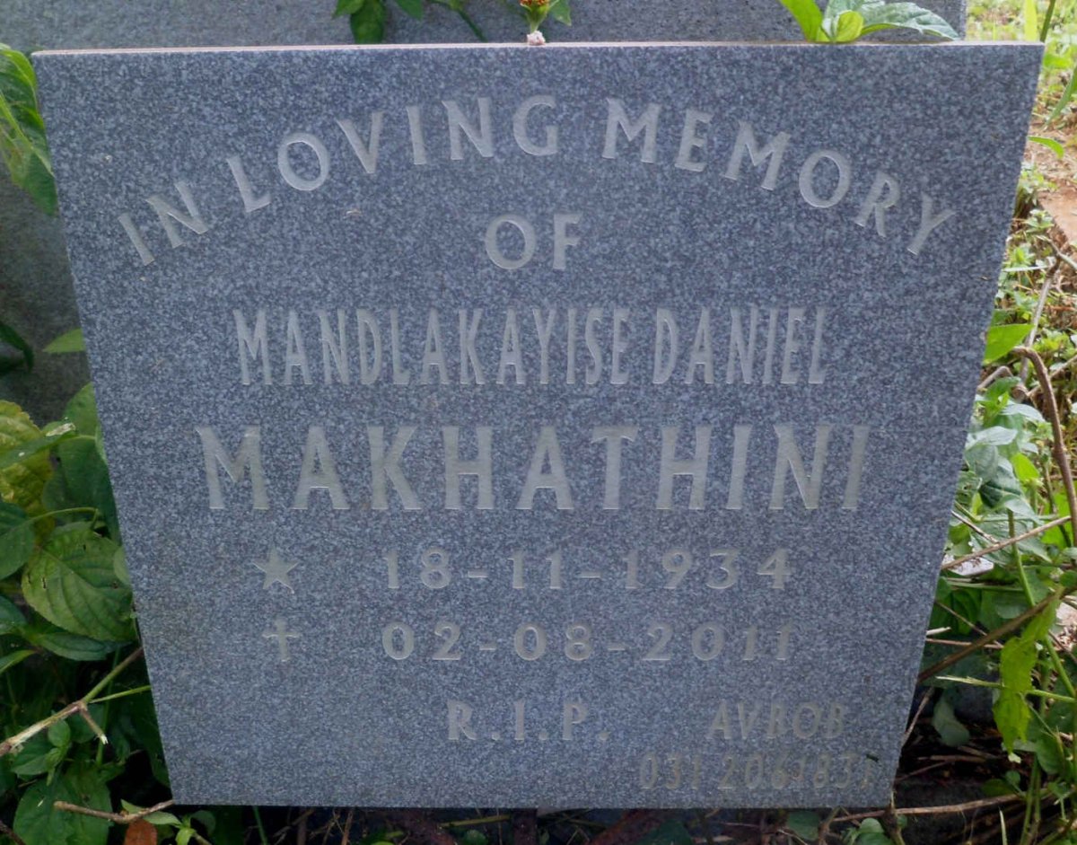 MAKHATHINI Mandlakayise Daniel 1934-2011