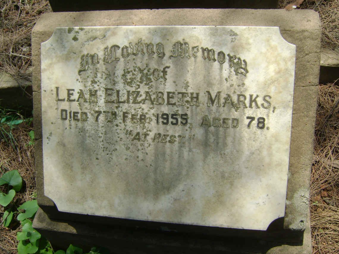 MARKS Leah Elizabeth -1955
