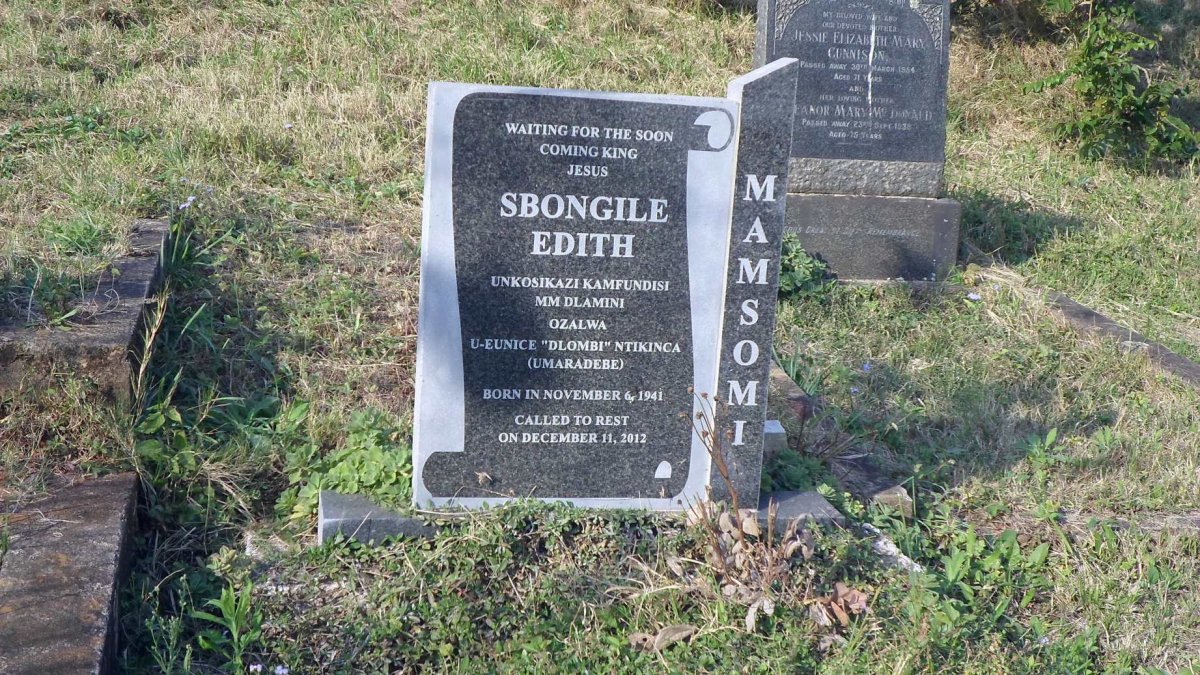 MAMSOMI Sbongile Edith 1941-2012