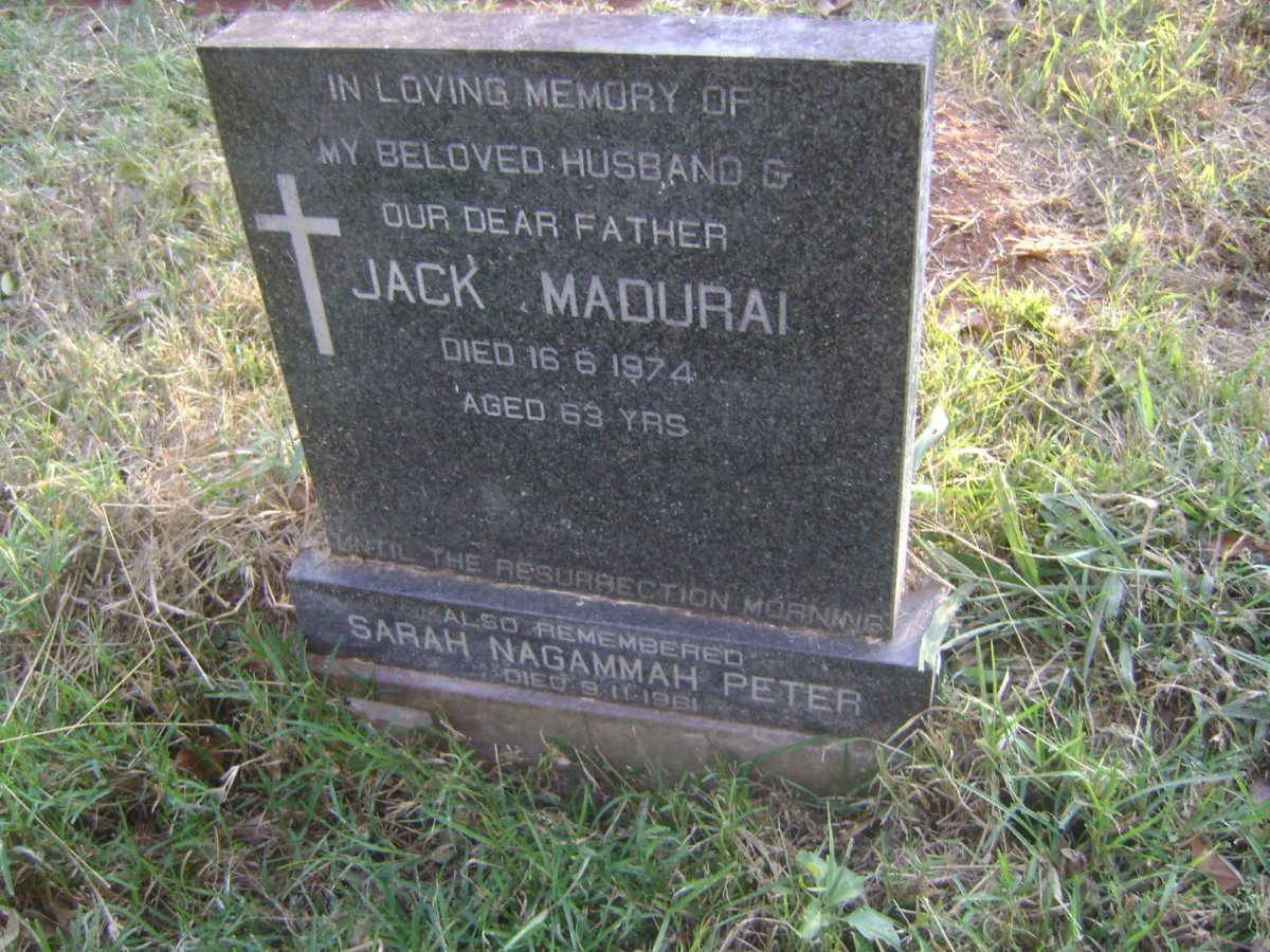 MADURAI Jack -1974 :: PETER Sarah NAGAMMAH -1961