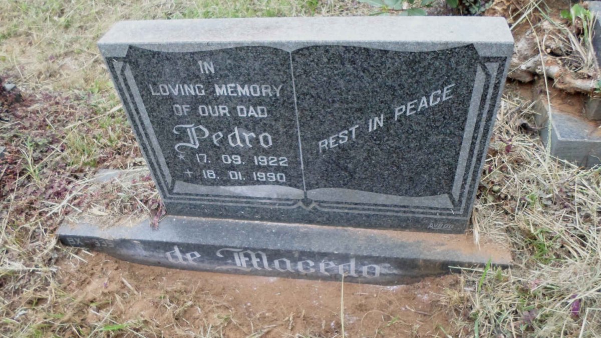 MACEDO Pedro, de 1922-1990