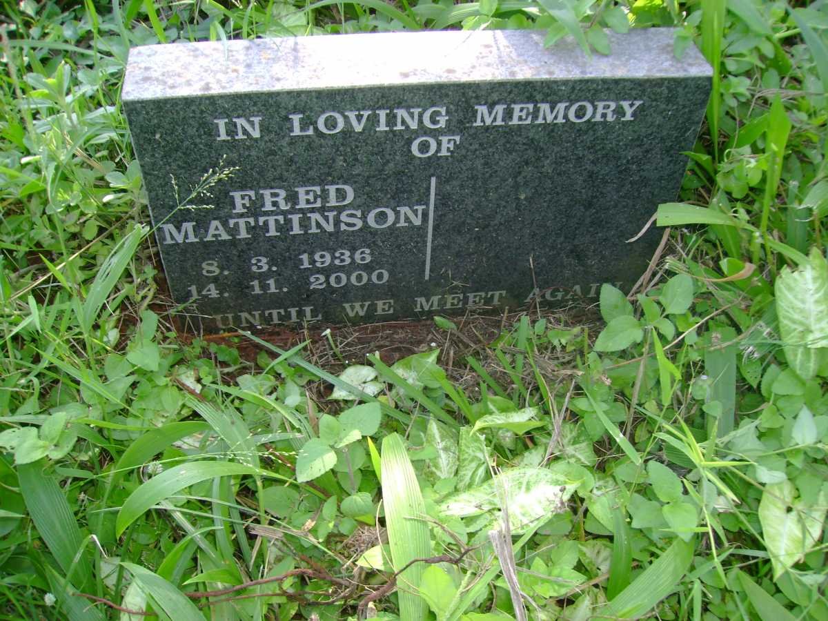 MATTINSON Fred 1936-2000