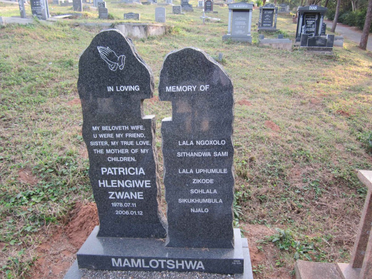 MAMLOTSHWA Patricia Hlengiwe Zwane 1978-2006