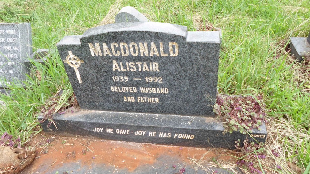 MACDONALD Alistair 1935-1992