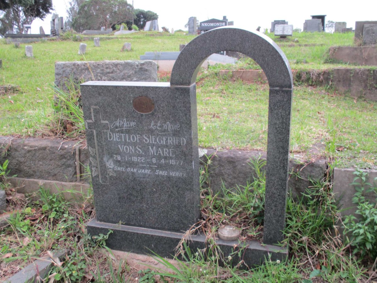 MARÉ Dietlof Siegfried von S. 1922-1977