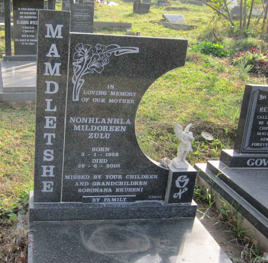 MAMDLETSHE Nonhlanhla Mildoreen Zulu 1958-2005