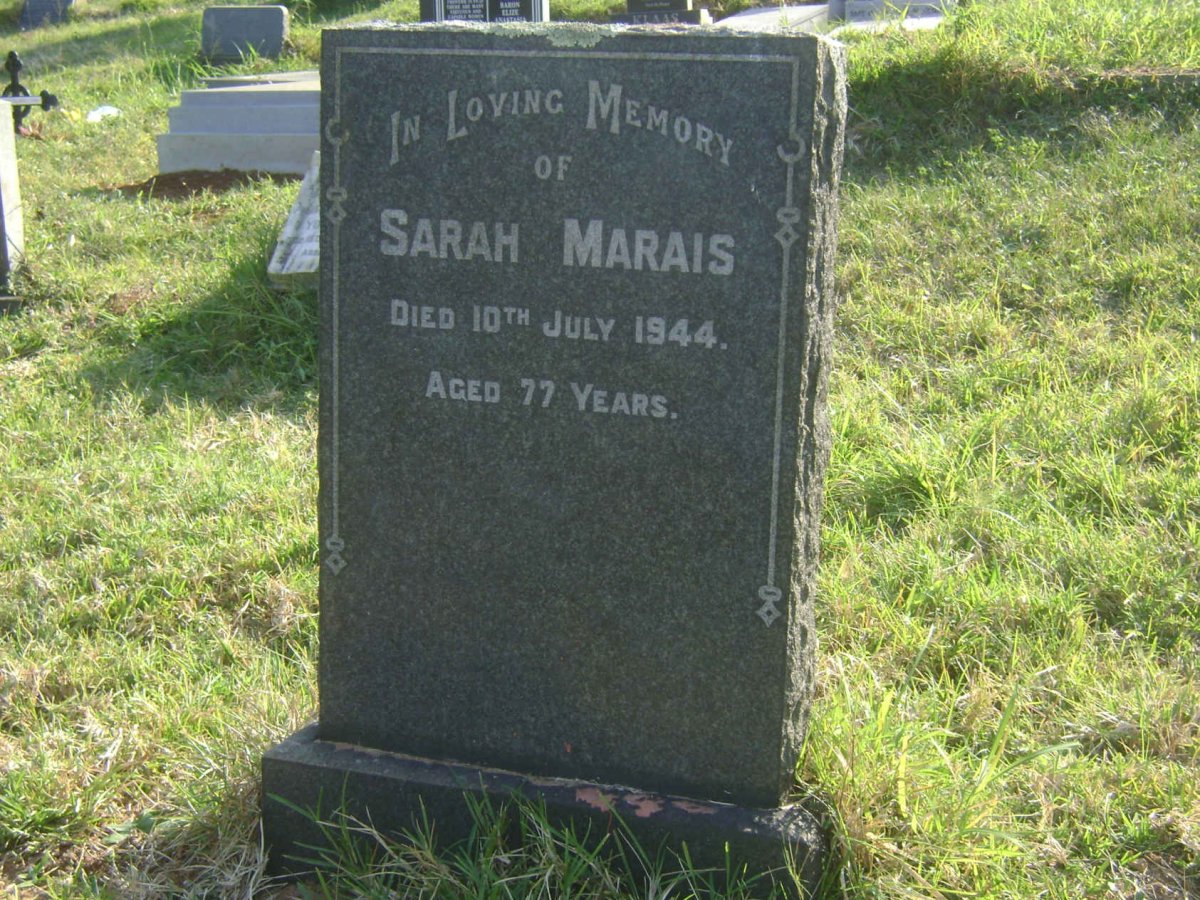 MARAIS Sarah -1944