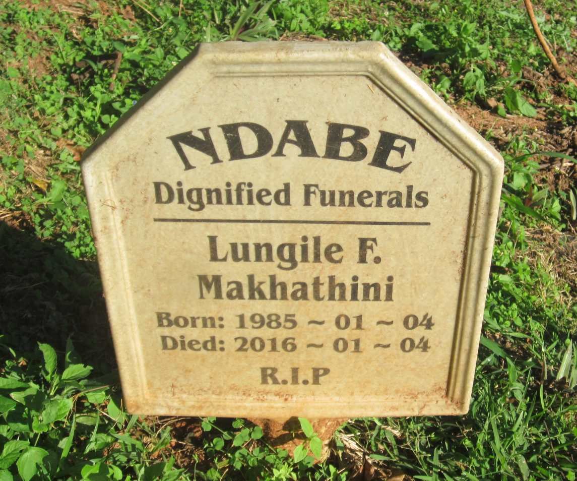 MAKHATHINI Lungile F. 1985-2016