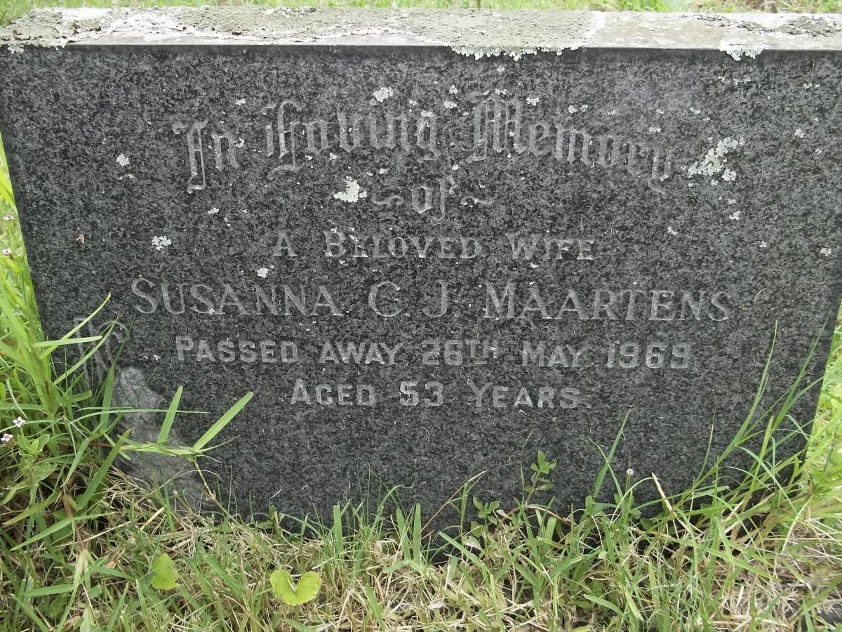 MAARTENS Susanna G.J. -1969