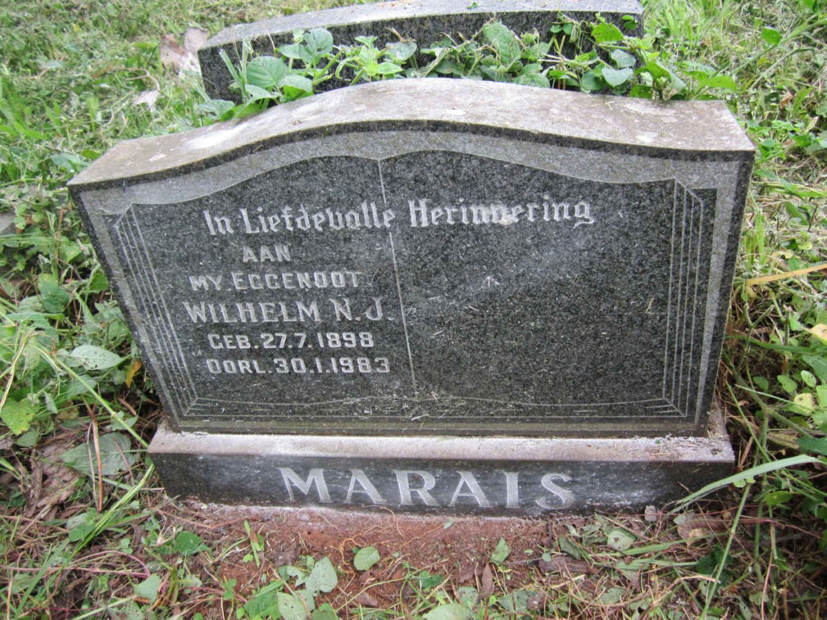 MARAIS Wilhelm N.J. 1898-1983