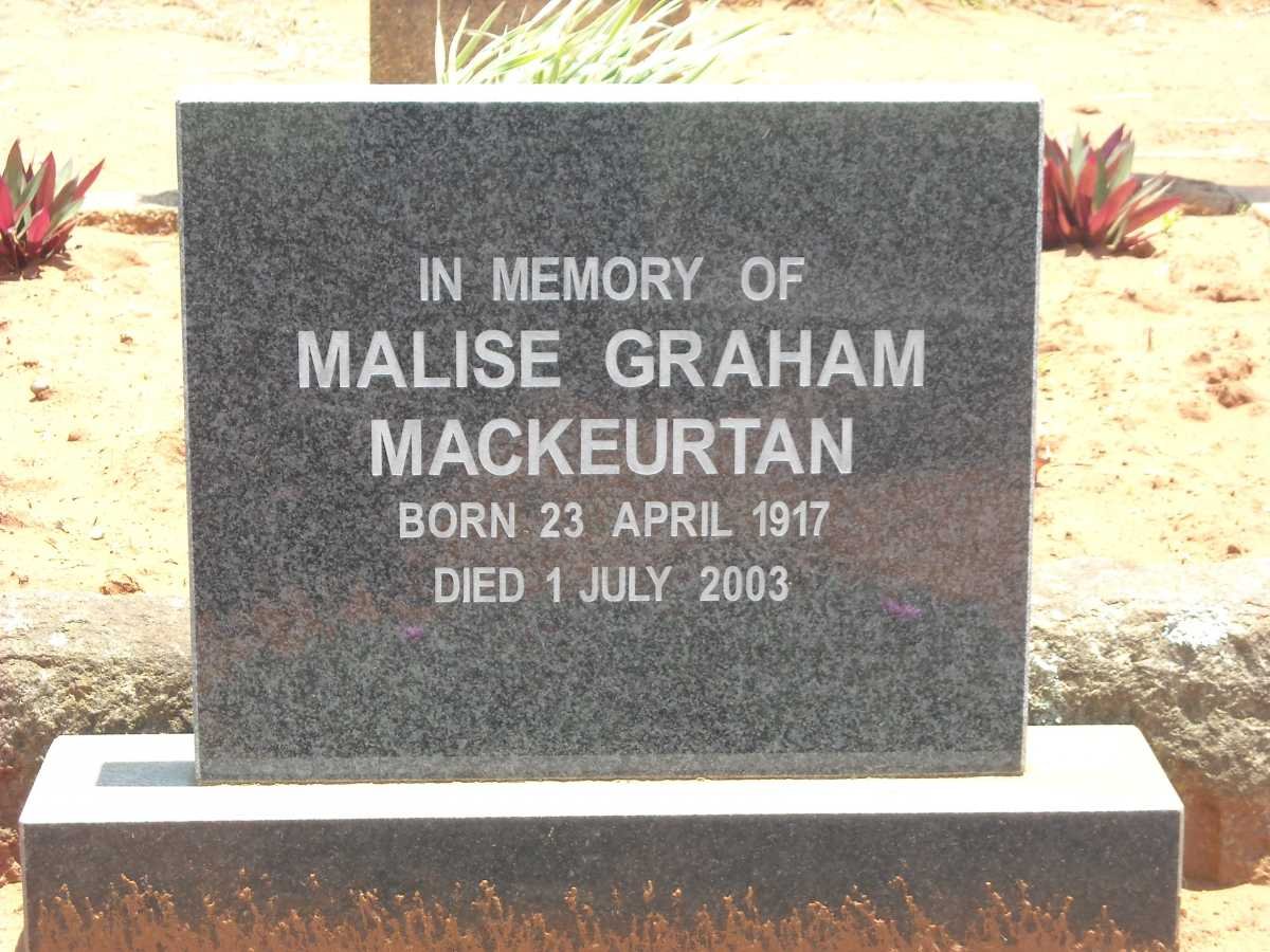 MACKEURTAN Malise Graham 1917-2003