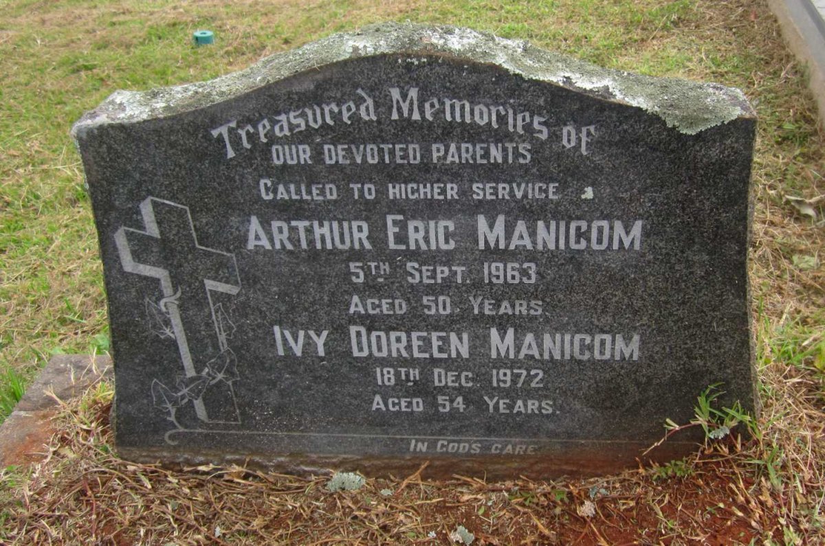 MANICOM Arthur Eric -1963 &amp; Ivy Doreen -1972