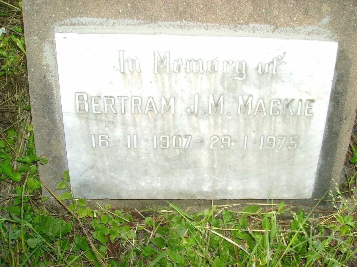 MACKIE Bertram J.M. 1907-1975