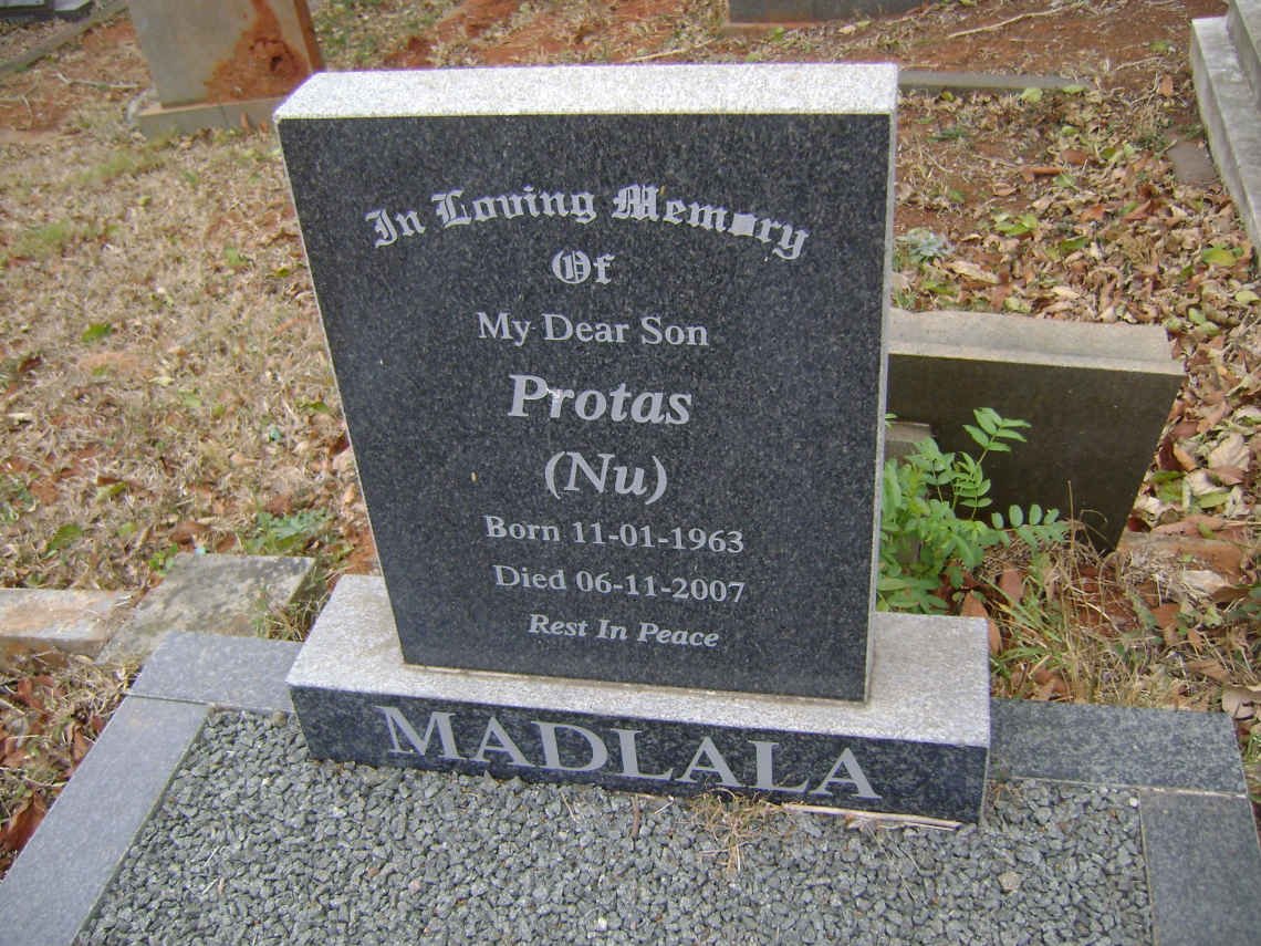 MADLALA Protas 1963-2007
